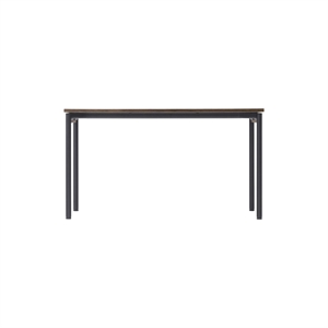 Audo Co Tavolo da Pranzo 140x70 Laminato Nero/ Terra