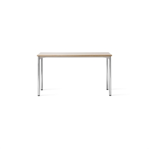 Audo Co Tavolo da Pranzo 140x70 Cromo/ Laminato Crema