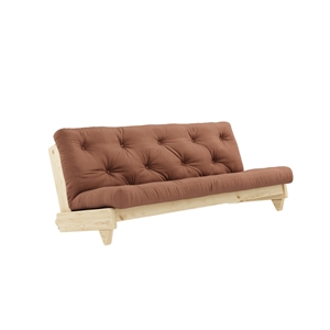 Divano Karup Fresh in Pino Laccato Trasparente/759 Marrone Argilla