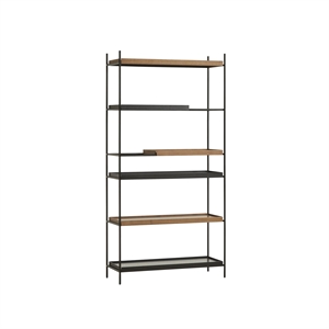 Configurazione Vassoio Woud 18 Sistema di Ripiani Alto Nero/ Noce