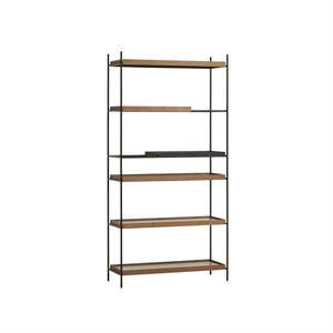 Configurazione Vassoio Woud 22 Sistema di Scaffalature Alto Nero/ Noce
