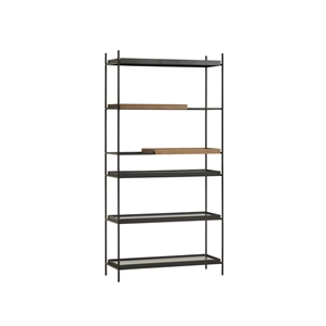 Configurazione Vassoio Woud 23 Sistema di Ripiani Alto Nero/ Noce