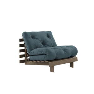 Divano Letto Karup Roots 90x200 Marrone Carrubo/757 Blu Petrolio