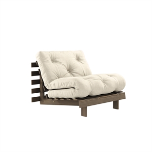 Divano Letto Karup Roots 90x200 Marrone Carrubo/914 Lino