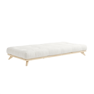 Struttura Letto Karup Senza 90x200 in Pino Laccato Trasparente