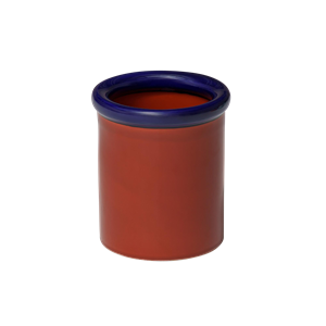 Vaso in Ceramica NINE ROD Blu Scuro/ Terracotta