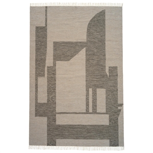 Kristina Dam Studio Tappeto Kilim Contemporaneo Bianco Sporco/ Grigio 300 cm