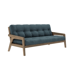 Divano Letto Karup Grab Marrone Carruba/757 Blu Petrolio