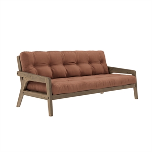 Divano Letto Karup Grab Color Marrone Carruba/759 Marrone Argilla