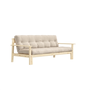 Divano Letto Karup Unwind in Pino Laccato Trasparente/747 Beige