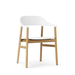 Normann Copenhagen Herit Sedia da Pranzo con Braccioli Rovere/ Bianco