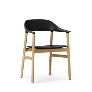 Normann Copenhagen Herit Sedia da Pranzo con Braccioli Rovere/ Nero