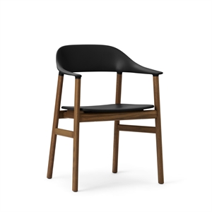 Normann Copenhagen Herit Sedia da Pranzo con Braccioli Rovere Affumicato/ Nero