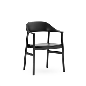 Normann Copenhagen Herit Sedia da Pranzo con Braccioli Rovere Nero