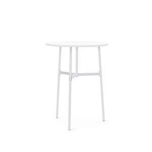 Tavolo Normann Copenhagen Union Bianco Ø80 X H105,5 cm