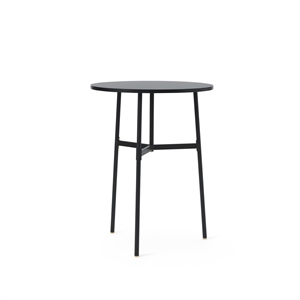 Tavolo Normann Copenhagen Union Nero Ø80 X H105,5 cm