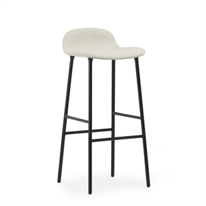 Normann Copenhagen Form Sgabello da Bar 75 cm Acciaio Nero /Linea Principale Lino MLF20