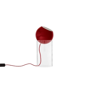 &Tradition Topan VP14 Lampada da Terra Topan VP14 Acrilico Trasparente /Rosso Vermiglio