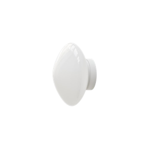 &Tradition Mist AP22 Lampada Plafoniera Ø25 Bianco/Vetro Opalino