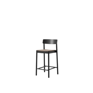 &Tradition Betty TK14 Sedia da Bar in Frassino Laccato nero/Fuse