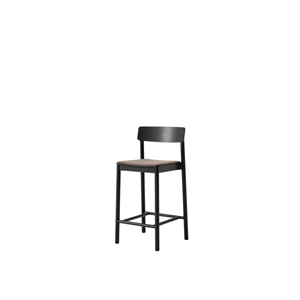 &Tradition Betty TK14 Sedia da bar in frassino laccato nero/Fuse 