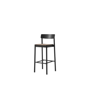 Sgabello da Bar Betty TK17 &Tradition in Frassino Laccato nero/Fuse