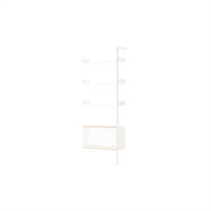 &Tradition Rombe Bay IF6 Mobiletto con Ripiano Extra Laccato Rovere/alabastro