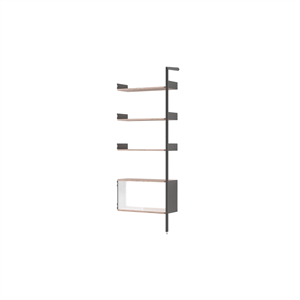 &Tradition Rombe Bay IF6 Mobiletto con Ripiano Extra Laccato Noce