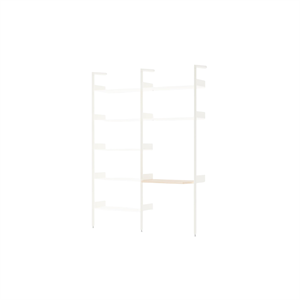 &Tradition Rhomb IF1 &IF5 Configurazione Scaffalatura B Rovere laccato/Alabastro