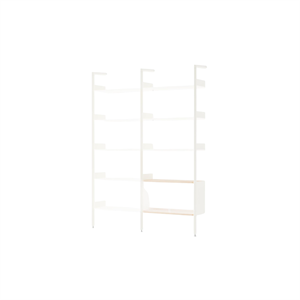 &Tradition Rhomb IF1 &IF6 Configurazione Scaffalatura C Rovere laccato/Alabastro