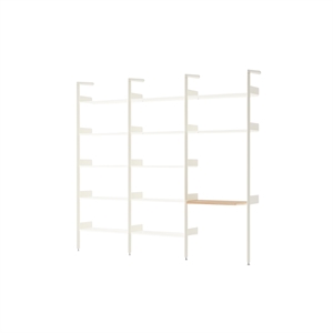 &Tradition Rhomb IF1 &IF4 & IF5 Configurazione Scaffalatura G Rovere laccato/Alabastro