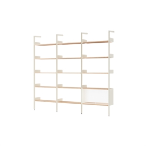 &Tradition Rhomb IF1 &IF4 & IF6 Configurazione Scaffalatura H Rovere Laccato