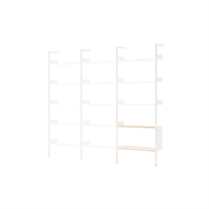 &Tradition Rhomb IF1 &IF4 & IF6 Configurazione Scaffalatura H Rovere laccato/Alabastro