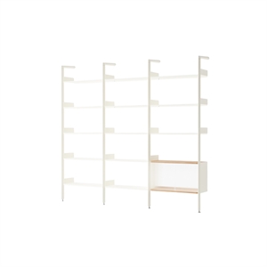 &Tradition Rhomb IF1 &IF4 & IF6 Configurazione Scaffalatura H Rovere laccato/Alabastro