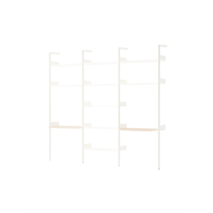 &Tradition Rombe IF2 &IF4 & IF5 Configurazione Scaffalatura in Rovere Laccato/alabastro