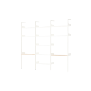 &Tradition Rombe IF2 &IF4 & IF5 Configurazione Scaffalatura in Rovere Laccato/alabastro