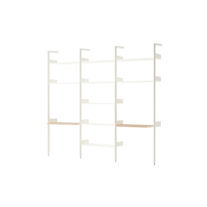 &Tradition Rombe IF2 &IF4 & IF5 Configurazione Scaffalatura in Rovere Laccato/alabastro