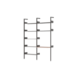 &Tradition Rombe IF1 &IF5 Configurazione Scaffalatura B Noce laccato/Antracite