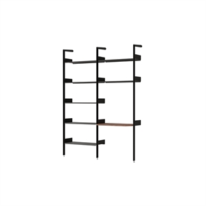 &Tradition Rombe IF1 &IF5 Configurazione Scaffalatura B Noce laccato/Antracite