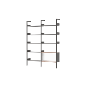 &Tradition Rombe IF1 &IF6 Configurazione Scaffalatura C Noce laccato/Antracite