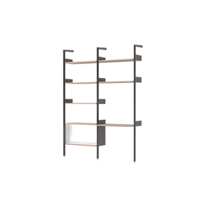 &Tradition Rhomb IF2 &IF6 Configurazione Scaffalatura D Noce Laccato