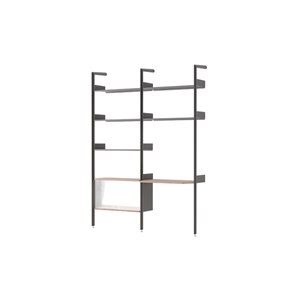 &Tradition Rombe IF2 &IF6 Configurazione Scaffalatura D Noce laccato/Antracite