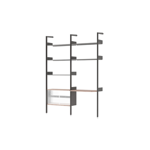 &Tradition Rombe IF2 &IF6 Configurazione Scaffalatura D Noce laccato/Antracite