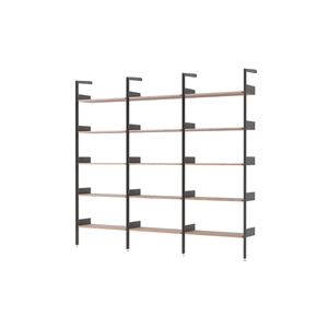 &Tradition Rhomb IF1 &IF4 & IF4 Configurazione Scaffalatura F Noce Laccato