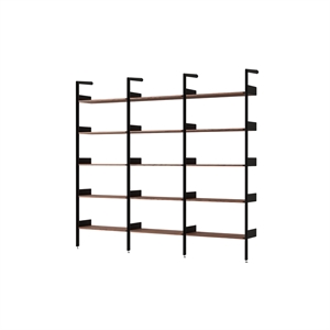 &Tradition Rhomb IF1 &IF4 & IF4 Configurazione Scaffalatura F Noce Laccato
