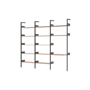 &Tradition Rhomb IF1 &IF4 & IF5 Configurazione Scaffalatura G Noce Laccato