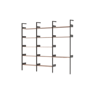 &Tradition Rhomb IF1 &IF4 & IF5 Configurazione Scaffalatura G Noce Laccato