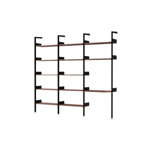 &Tradition Rhomb IF1 &IF4 & IF5 Configurazione Scaffalatura G Noce Laccato