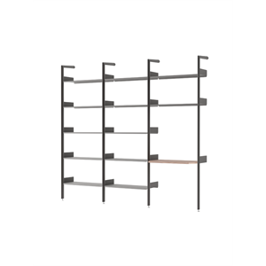 &Tradition Rhomb IF1 &IF4 & IF5 Configurazione Scaffalatura G Noce laccato/Antracite