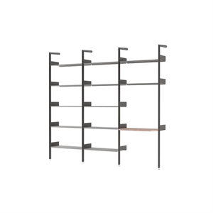 &Tradition Rhomb IF1 &IF4 & IF5 Configurazione Scaffalatura G Noce laccato/Antracite